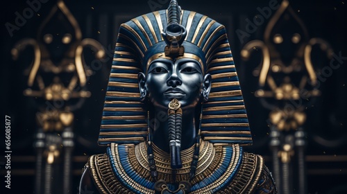 Obraz na płótnie Amun - The egyptian god of creation.generative ai