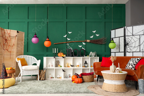 Cozy living room decorated ...