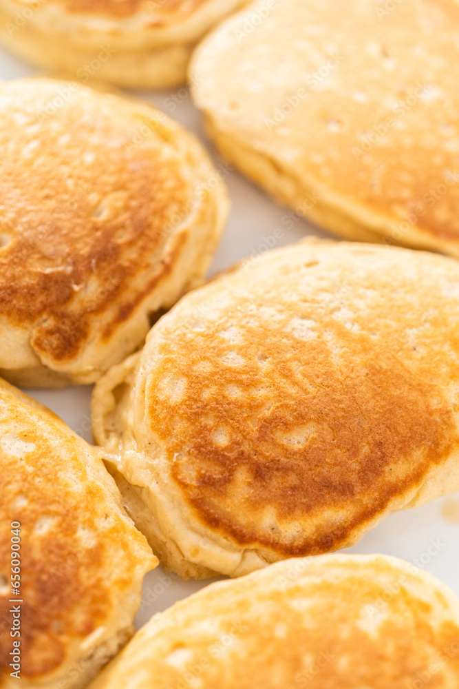 Eggnog pancakes
