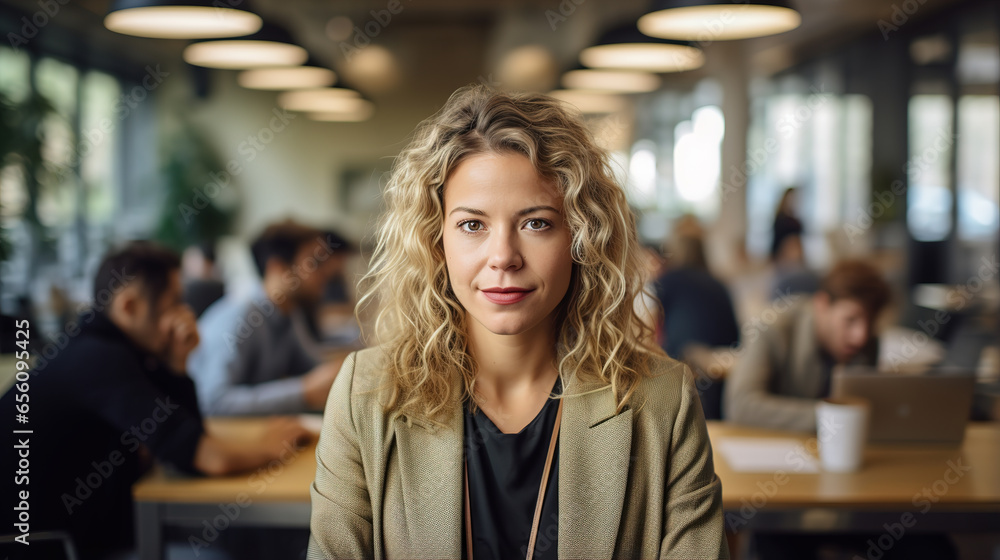 Portrait of an attractive business woman. Ai generative. Portrait of an attractive business woman. Ai generative.