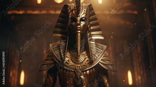 Osiris - The egyptian god of the afterlife.generative ai 
