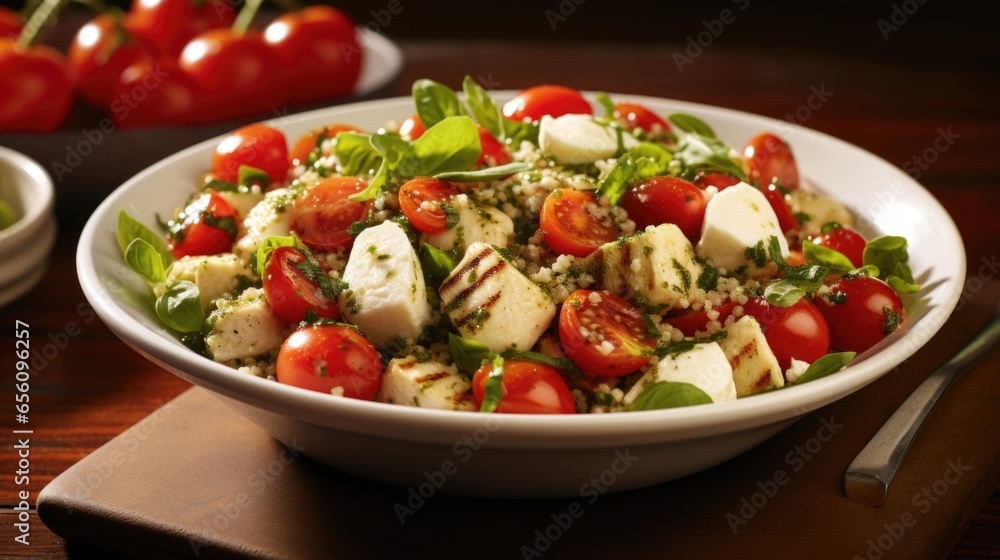 Picture a vibrant mosaic of red, green, and white thats exactly what this salad delivers. Herbaceous basil leaves, plump cherry tomatoes, and delightful mozzarella pearls combine on a bed Picture a vibrant mosaic of red, green, and white thats exactly what this salad delivers. Herbaceous basil leaves, plump cherry tomatoes, and delightful mozzarella pearls combine on a bed