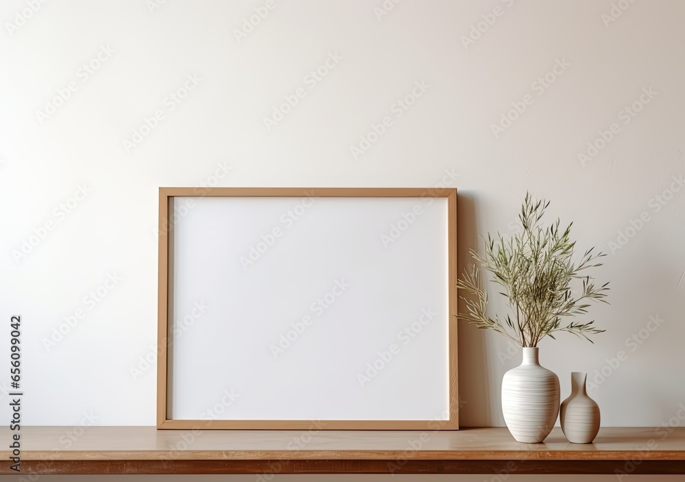 Frame on a wall mock up. Frame on a wall mock up.