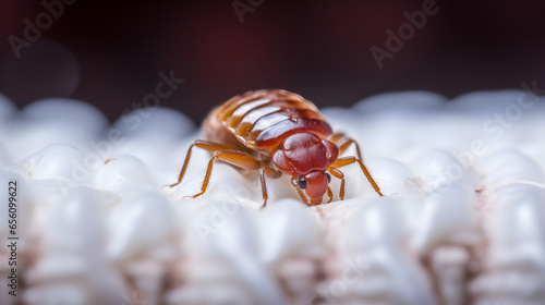  insecte type punaise de lit en vue macroscopique