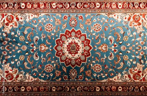 Traditional Persian carpet, overview perfect for backgrounds