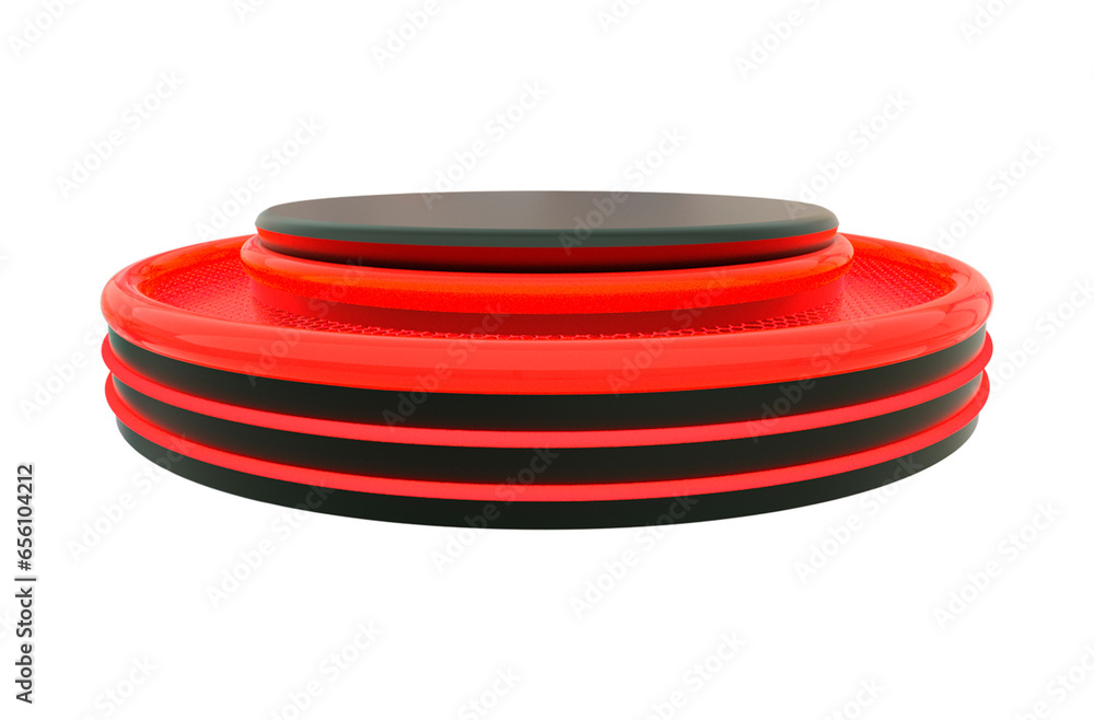 3d rendered round podium 3d rendered round podium