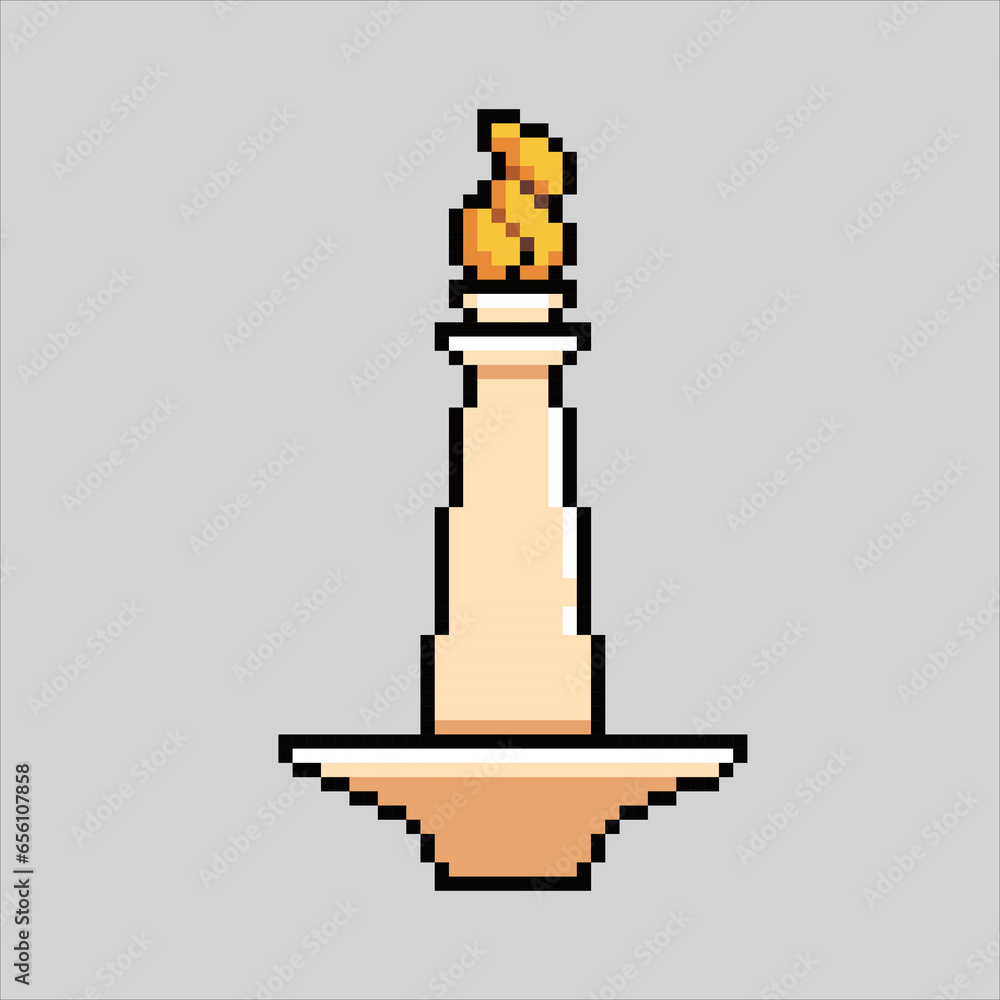 Pixel art illustration Monas. Pixelated Monumen Nasional. National Monument indonesian landmark icon pixelated
for the pixel art game and icon for website and video game. old school retro.