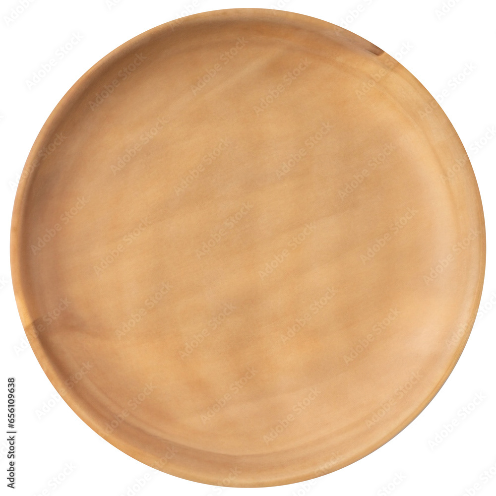 Top view of empty wooden bowl isolated on background. Clean plate cut out. Top view of empty wooden bowl isolated on background. Clean plate cut out.