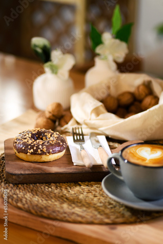 Cozy Donut and Latte Presentation