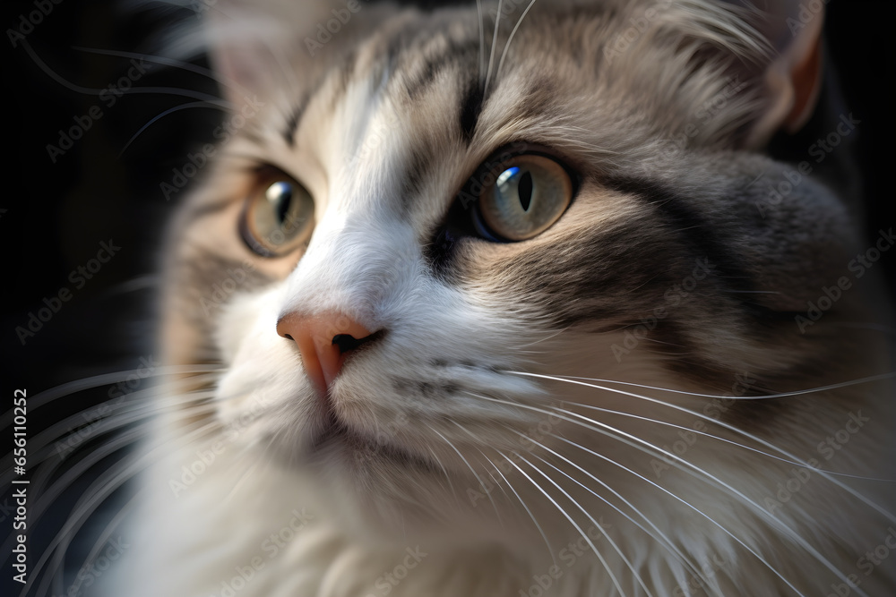 Close-up portrait of a ragdoll cat with blue eyes looking at the camera, animals concept, close up portrait, Adopt me concept Close-up portrait of a ragdoll cat with blue eyes looking at the camera, animals concept, close up portrait, Adopt me concept