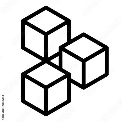 Sugar cube icon