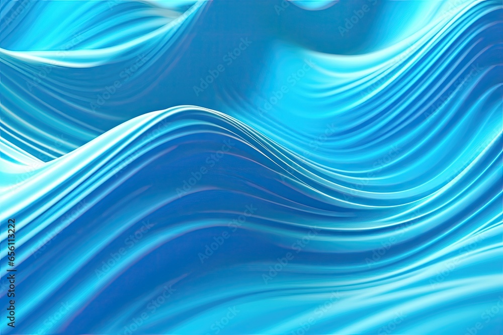 Fototapeta premium Abstract Colorful Waves flows Generative Ai