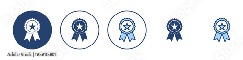 Fototapeta Naklejka Na Ścianę i Meble -  Badge icon vector. Awards icon vector. Achieve sign and symbols