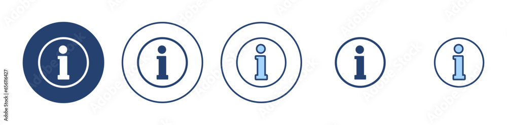 Information sign icon vector. about us sign and symbol. question mark icon Information sign icon vector. about us sign and symbol. question mark icon