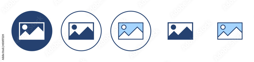 Picture icon vector. photo gallery sign and symbol. image icon Picture icon vector. photo gallery sign and symbol. image icon