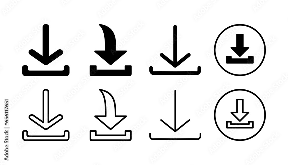Download icon vector. Downloading vector icon Download icon vector. Downloading vector icon