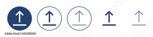 Free Download Upload icon vector. load data sign and symbol - GFXLoad