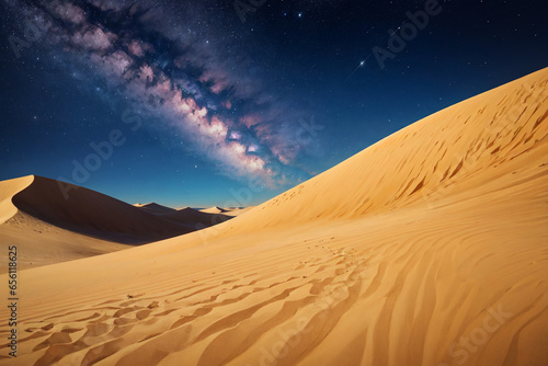 desert, desert landscape, desert at night, sand mountains, beautiful landscape, stars in the desert