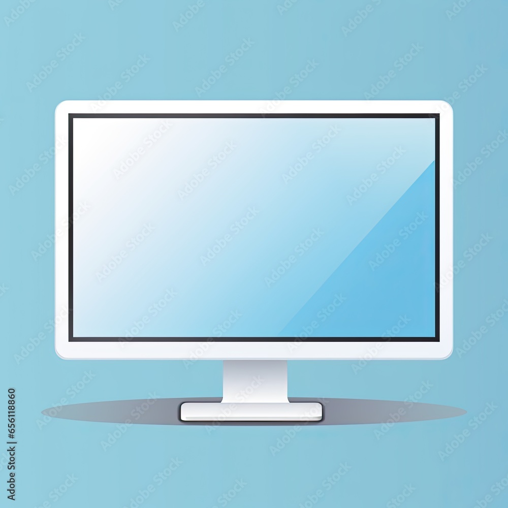 lcd monitor isolated on white lcd monitor isolated on white