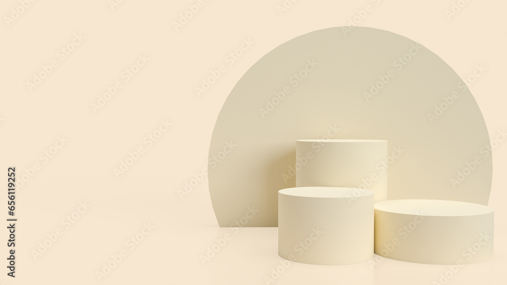 The podium for show product 3d rendering The podium for show product 3d rendering