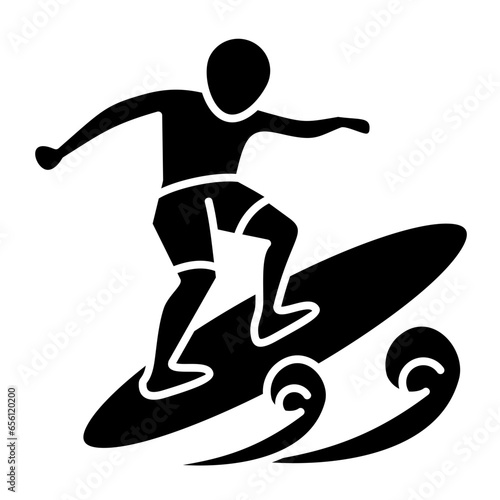Surfing Icon