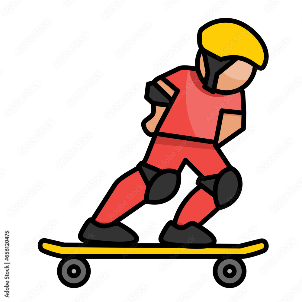 Longboarding Icon