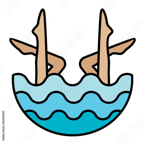 Synchronized Swimming Icon
