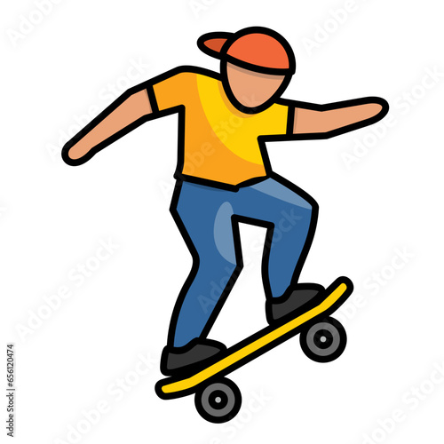 Skateboarding Icon