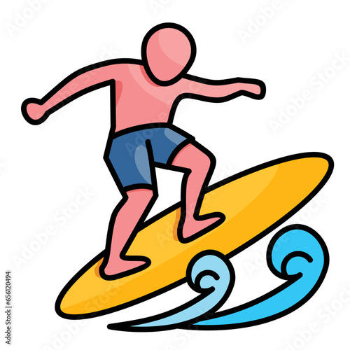 Surfing Icon