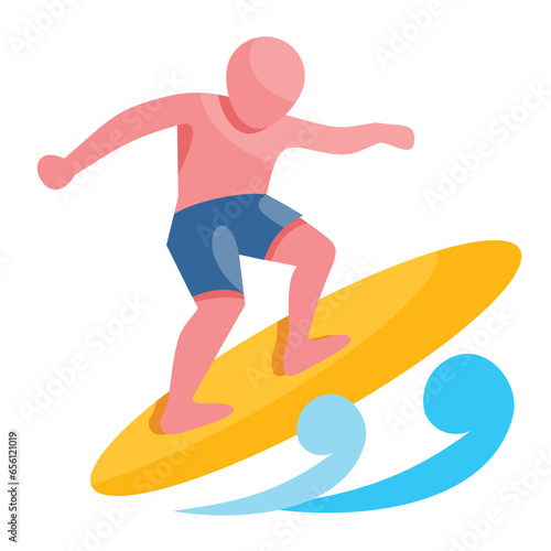 Surfing Icon