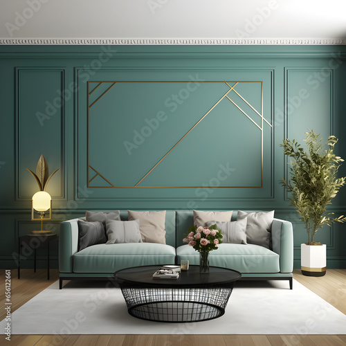  modern living room 3d render of luxury home interior,