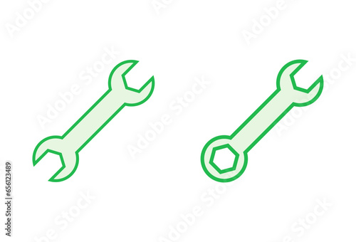 Wrench icon set. repair icon vector. tools icon vector