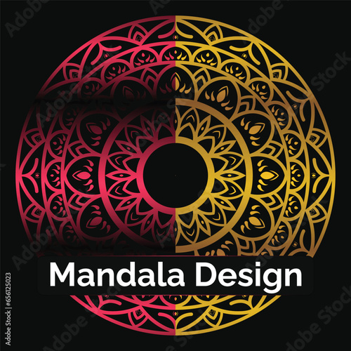 Luxury mandala background with golden arabesque pattern Arabic Islamic style. Decorative mandala for print, poster, cover, brochure, flyer, banner