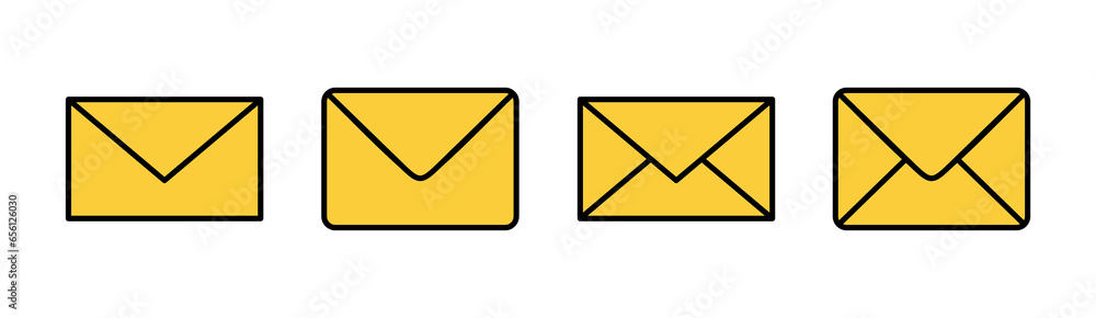 Mail icon set tor for web and mobile app. email sign and symbol. E-mail icon. Envelope icon Mail icon set tor for web and mobile app. email sign and symbol. E-mail icon. Envelope icon