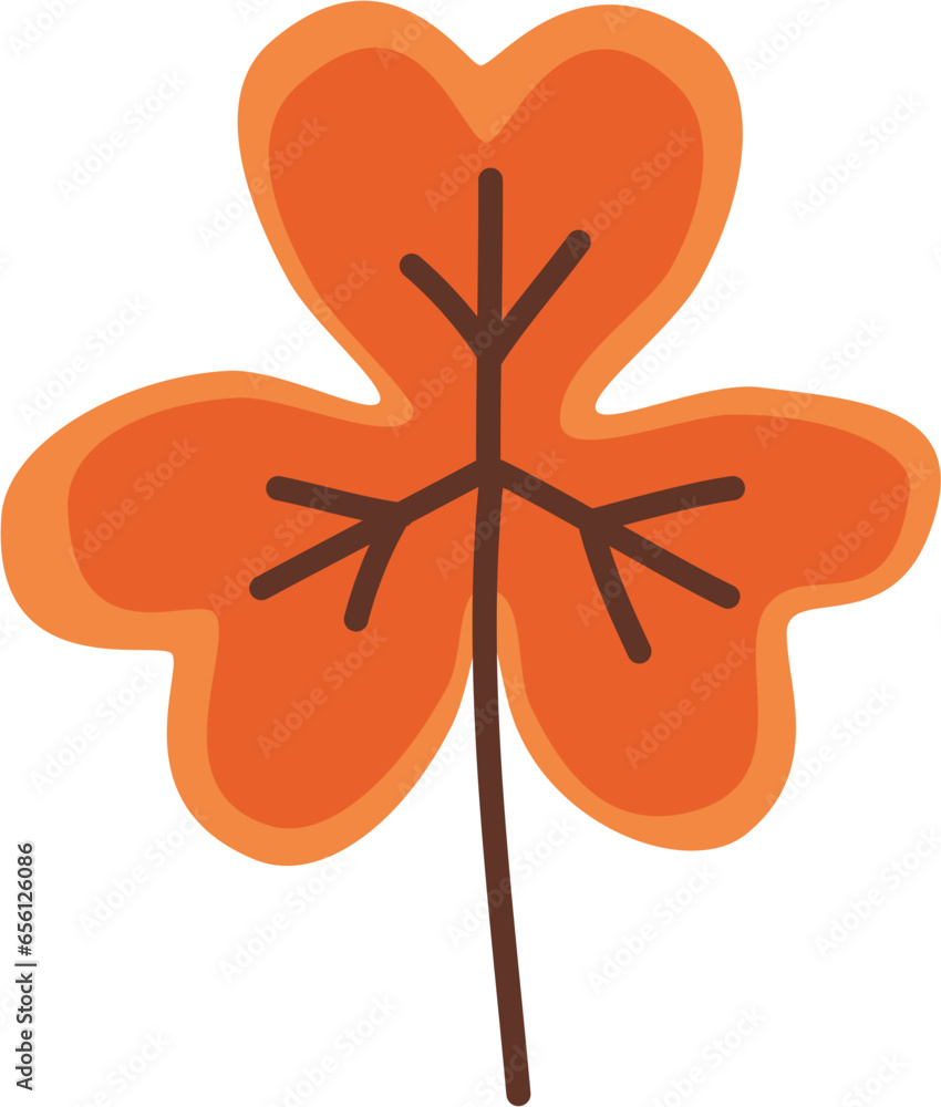 Fototapeta premium Dry Autumn Leaves Vector