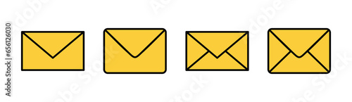 Mail icon set tor for web and mobile app. email sign and symbol. E-mail icon. Envelope icon