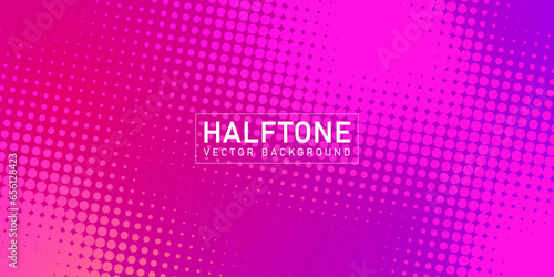 Color halftone texture, abstract pink dotted gradient background