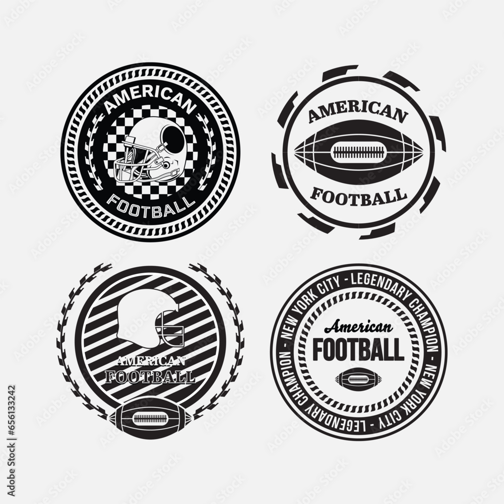 Obraz premium Rugby football logos badge prints. University slogan typography design. Vector illustration for fashion tee, t-shirt and poster