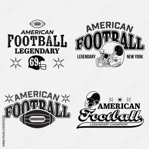 Rugby football logos badge prints. University slogan typography design. Vector illustration for fashion tee, t-shirt and poster