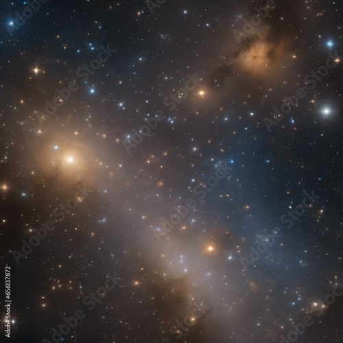A telescope's view of a distant galaxy cluster, revealing thousands of galaxies in deep space2