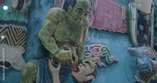 The Scenery Of The Torment Inside The Dragon At Lotus Pond In Kaohsiung, Taiwan Culture