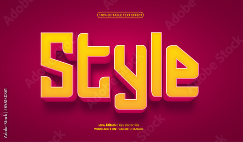 style fully editable premium vector text effect
