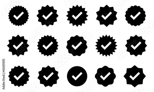 Verification icon set