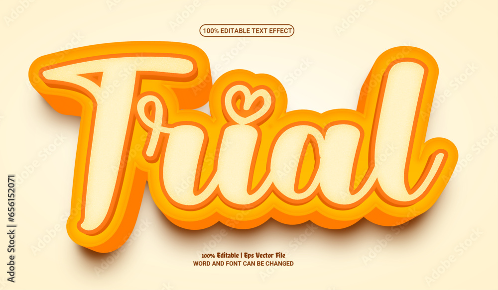 Trial fully editable premium vector text effect