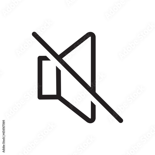 silent speaker icon vector volume symbol design illustration