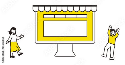 Illustration of website publication