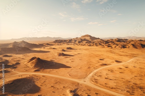 A plain desert field