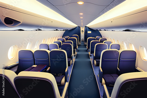 Jet airplane interior
