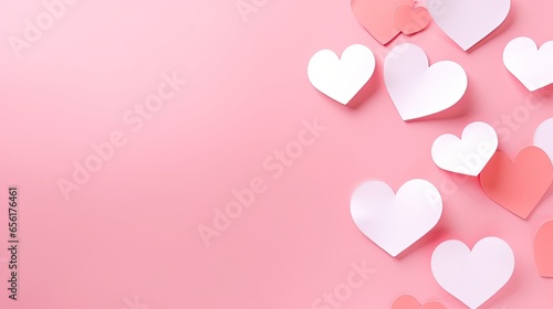 pink hearts on a pink background