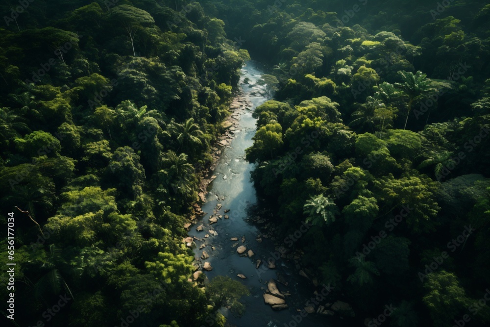 river flowing in the forest river flowing in the forest